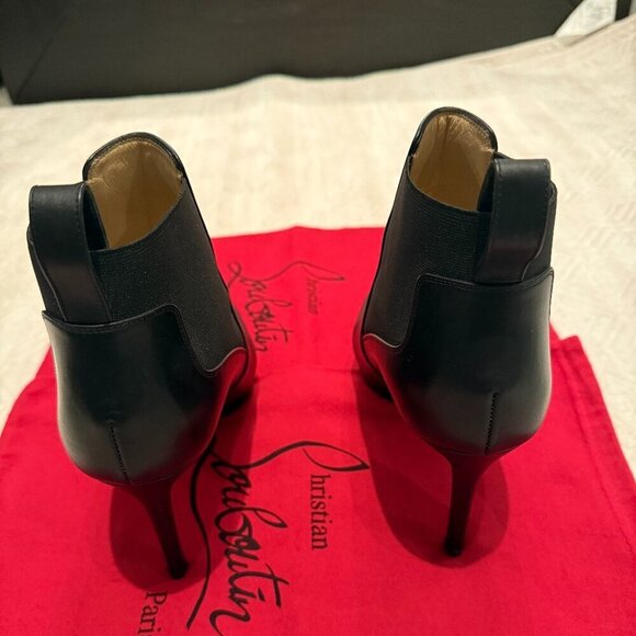AUTHENTIC Black Crochinetta 100mm, Christian Louboutin, Size 37 (Not For Bundle) - Picture 6 of 11
